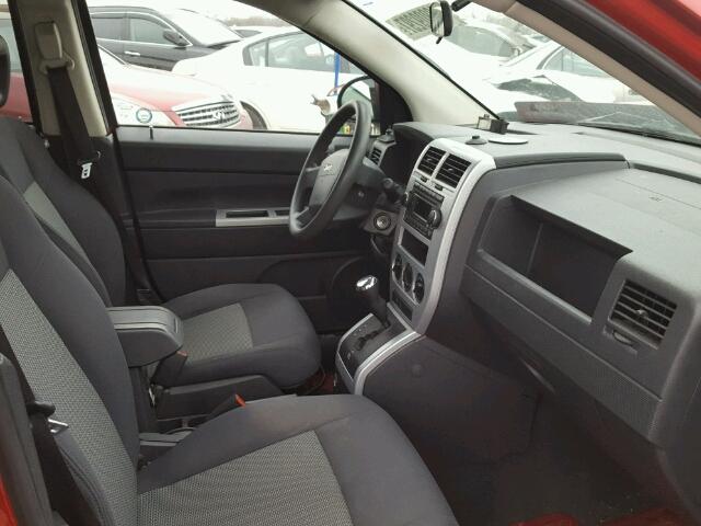 1J8FT47W78D518347 - 2008 JEEP COMPASS SP წითელი ფოტო 5