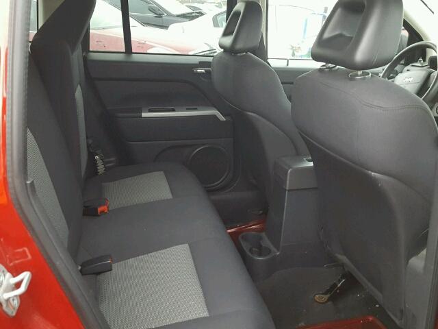 1J8FT47W78D518347 - 2008 JEEP COMPASS SP წითელი ფოტო 6