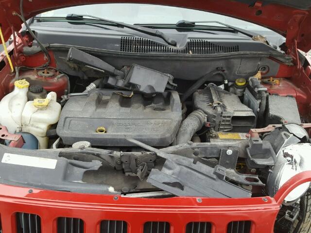 1J8FT47W78D518347 - 2008 JEEP COMPASS SP წითელი ფოტო 7