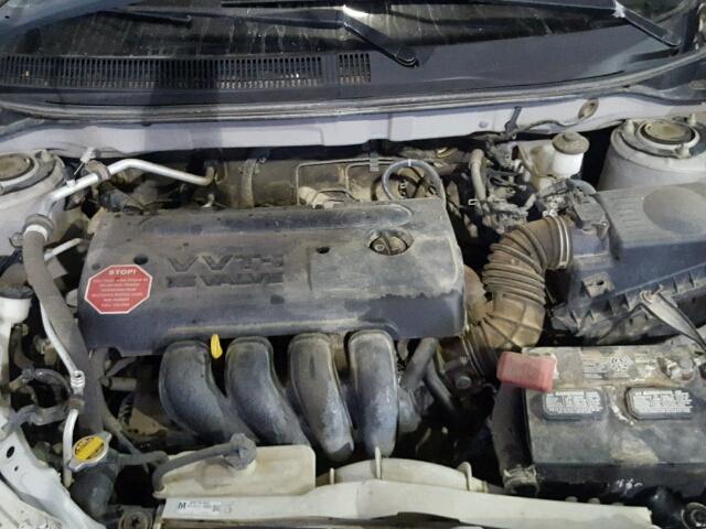 5Y2SL65818Z400867 - 2008 PONTIAC VIBE SILVER photo 7