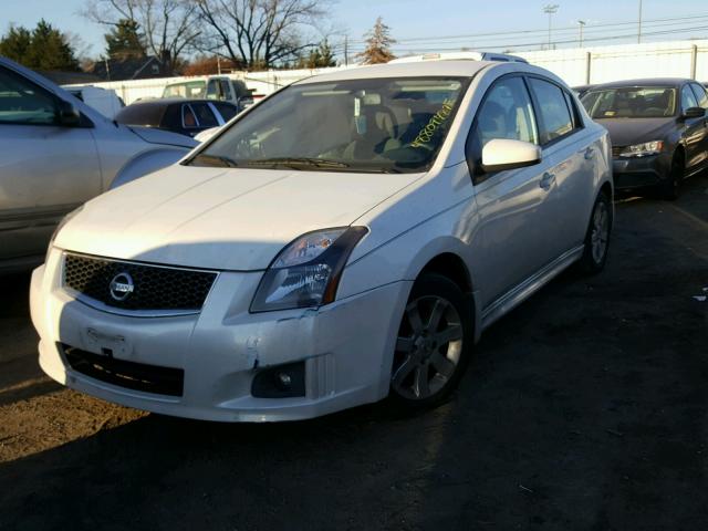 3N1AB6AP0BL649299 - 2011 NISSAN SENTRA 2.0 WHITE photo 2