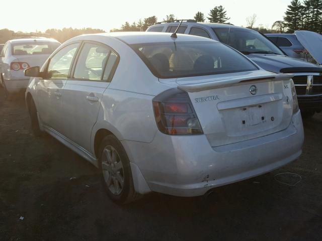 3N1AB6AP0BL649299 - 2011 NISSAN SENTRA 2.0 WHITE photo 3