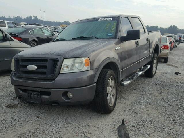 1FTPW14V87KA78968 - 2007 FORD F150 SUPER GRAY photo 2