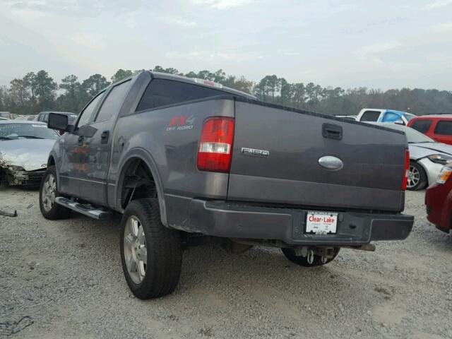 1FTPW14V87KA78968 - 2007 FORD F150 SUPER GRAY photo 3