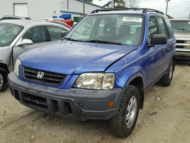 JHLRD28491C007191 - 2001 HONDA CR-V LX BLUE photo 2