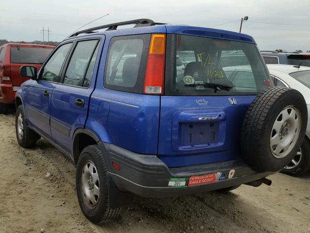 JHLRD28491C007191 - 2001 HONDA CR-V LX BLUE photo 3