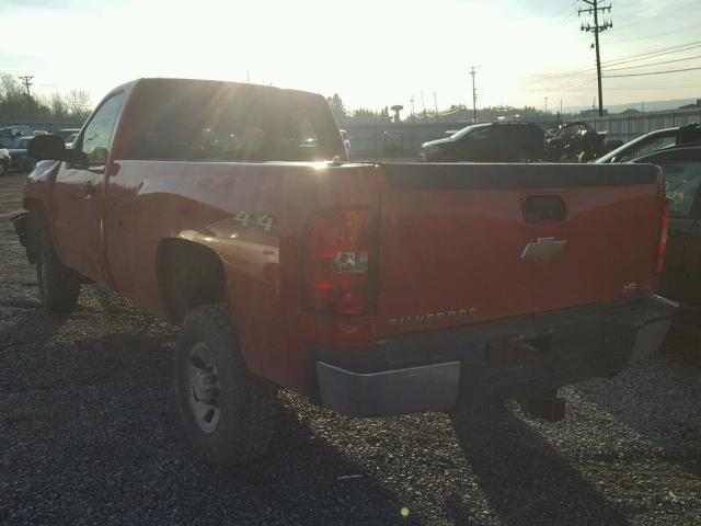 1GCHK34K08E116775 - 2008 CHEVROLET SILVERADO RED photo 3