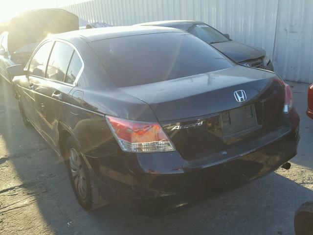 1HGCP2F38AA173137 - 2010 HONDA ACCORD LX BLACK photo 3