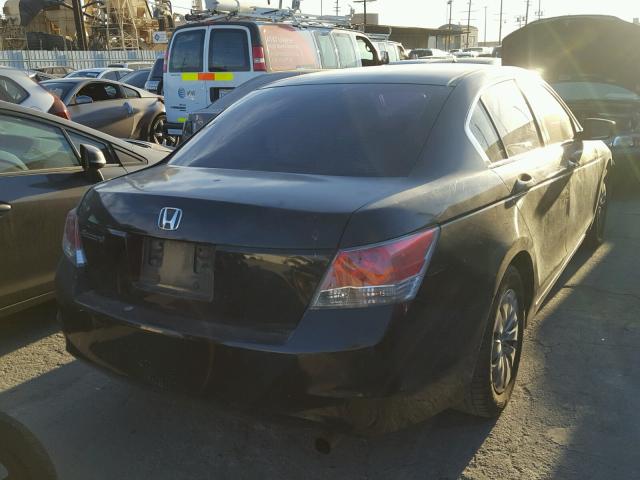 1HGCP2F38AA173137 - 2010 HONDA ACCORD LX BLACK photo 4