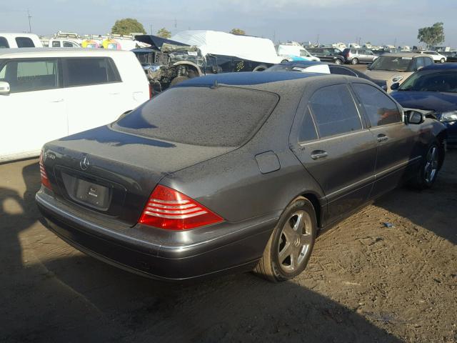 WDBNG75J94A396679 - 2004 MERCEDES-BENZ S 500 GRAY photo 4