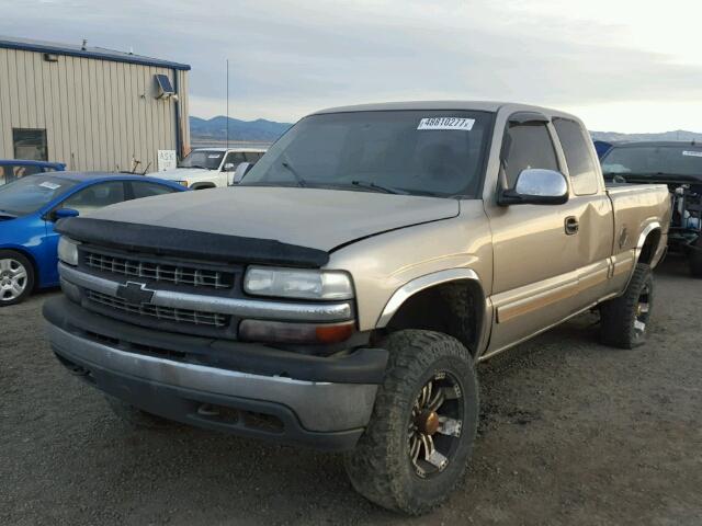 1GCEK19T01E137589 - 2001 CHEVROLET SILVERADO TWO TONE photo 2