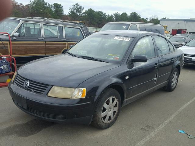 WVWAH63B31P015145 - 2001 VOLKSWAGEN PASSAT GLS BLACK photo 2