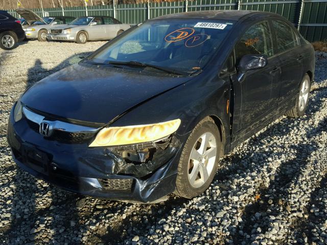 2HGFA15609H504830 - 2009 HONDA CIVIC BLUE photo 2