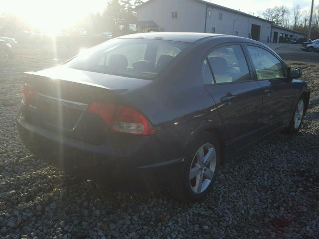 2HGFA15609H504830 - 2009 HONDA CIVIC BLUE photo 4