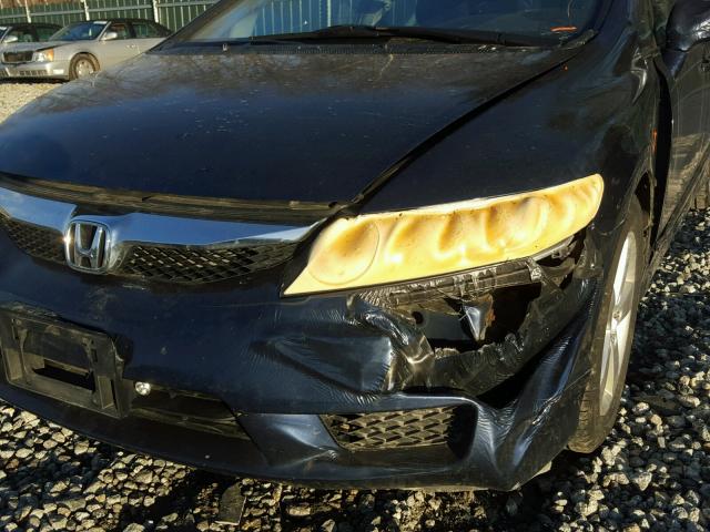 2HGFA15609H504830 - 2009 HONDA CIVIC BLUE photo 9