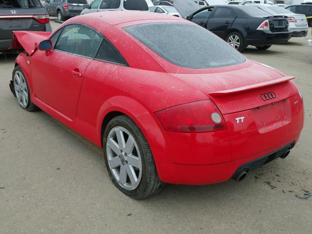 TRUWT28N121024419 - 2002 AUDI TT QUATTRO RED photo 3