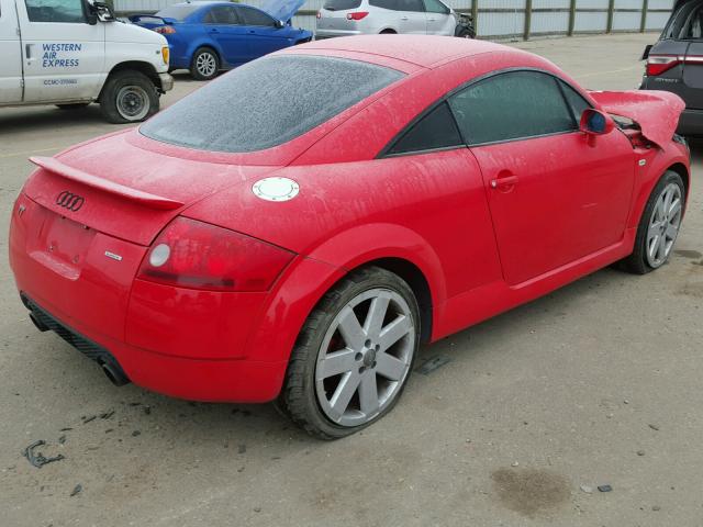 TRUWT28N121024419 - 2002 AUDI TT QUATTRO RED photo 4