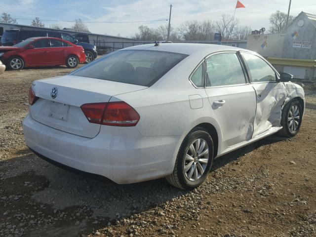 1VWAH7A33CC089562 - 2012 VOLKSWAGEN PASSAT S أبيض صورة 4