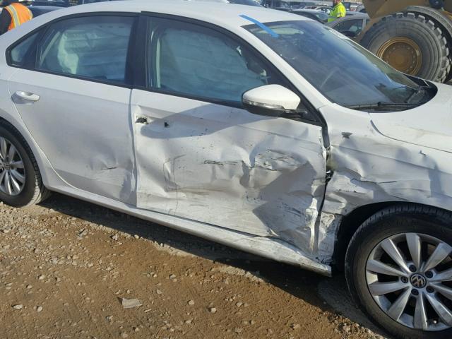 1VWAH7A33CC089562 - 2012 VOLKSWAGEN PASSAT S أبيض صورة 9
