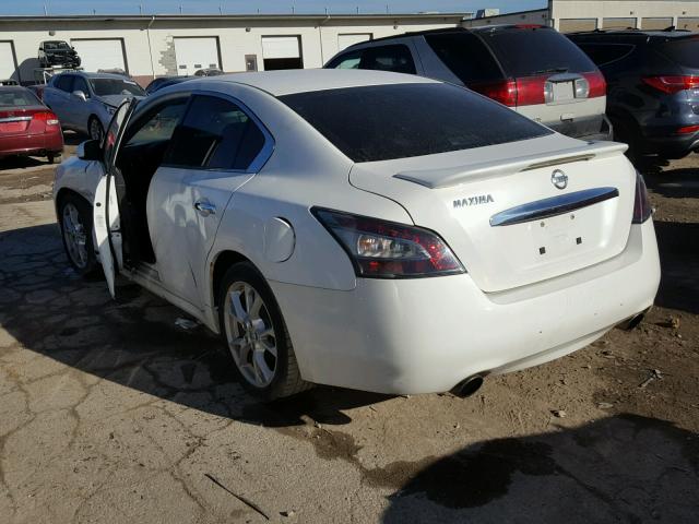 1N4AA5AP8CC811743 - 2012 NISSAN MAXIMA S WHITE photo 3