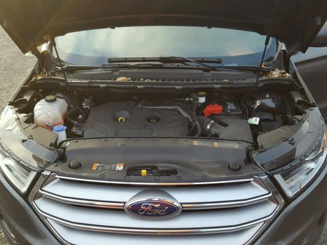 2FMPK3G94HBB30349 - 2017 FORD EDGE SE GRAY photo 7