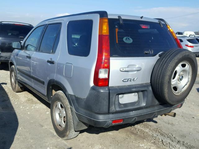 SHSRD78414U220632 - 2004 HONDA CR-V LX SILVER photo 3