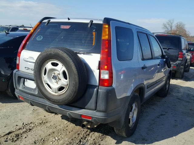 SHSRD78414U220632 - 2004 HONDA CR-V LX SILVER photo 4