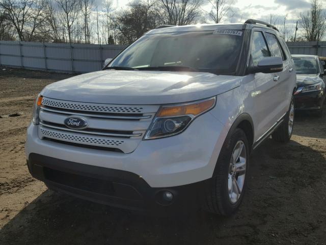 1FMHK8F81BGA46130 - 2011 FORD EXPLORER L WHITE photo 2