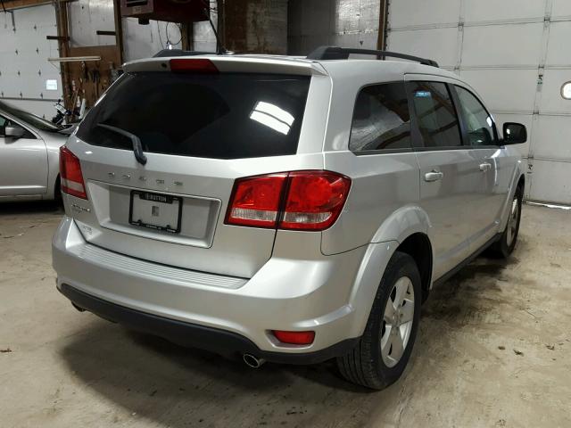 3C4PDDBG6CT141134 - 2012 DODGE JOURNEY SX SILVER photo 4