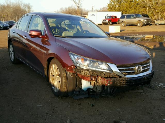 1HGCR2F88DA276214 - 2013 HONDA ACCORD EXL MAROON photo 1