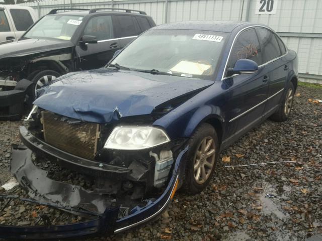 WVWPD63BX4P324590 - 2004 VOLKSWAGEN PASSAT GLS BLUE photo 2