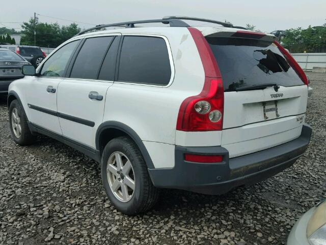 YV1CZ59H641035306 - 2004 VOLVO XC90 WHITE photo 3