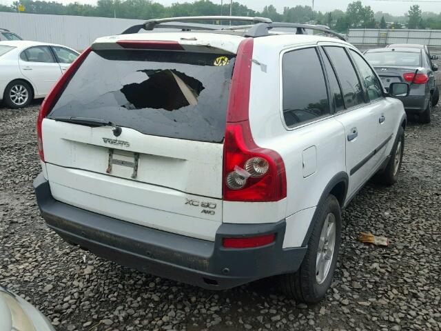 YV1CZ59H641035306 - 2004 VOLVO XC90 WHITE photo 4