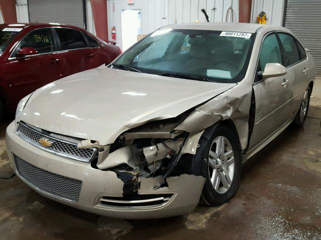 2G1WB5E34C1150344 - 2012 CHEVROLET IMPALA LT GOLD photo 2