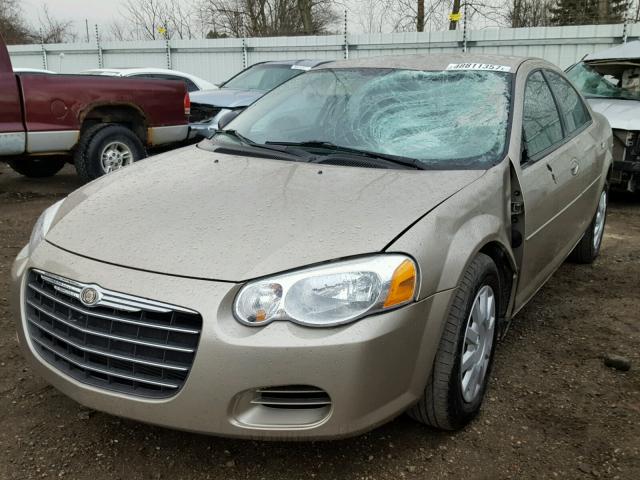 1C3EL46R44N136509 - 2004 CHRYSLER SEBRING LX TAN photo 2