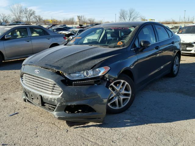 3FA6P0H73FR201218 - 2015 FORD FUSION SE GREEN photo 2