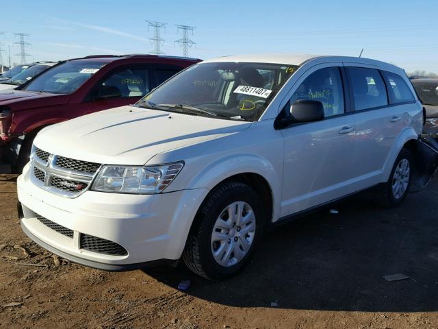 3C4PDCAB7FT547217 - 2015 DODGE JOURNEY SE WHITE photo 2