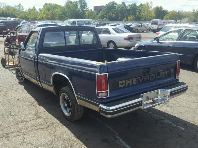 1GCBS14R4K2246669 - 1989 CHEVROLET S TRUCK S1 BLUE photo 3