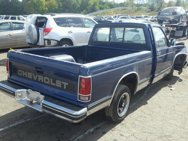 1GCBS14R4K2246669 - 1989 CHEVROLET S TRUCK S1 BLUE photo 4