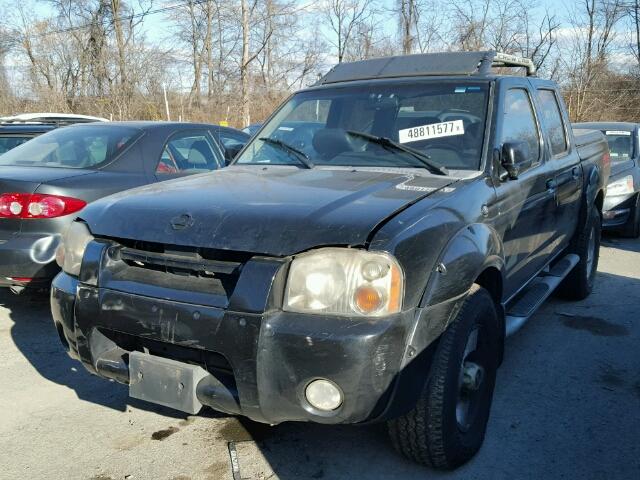 1N6ED27Y61C385627 - 2001 NISSAN FRONTIER C BLACK photo 2