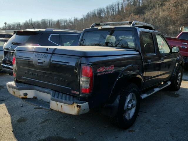 1N6ED27Y61C385627 - 2001 NISSAN FRONTIER C BLACK photo 4