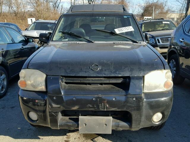 1N6ED27Y61C385627 - 2001 NISSAN FRONTIER C BLACK photo 9