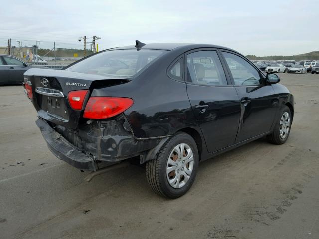 KMHDU4AD8AU041819 - 2010 HYUNDAI ELANTRA BL BLACK photo 4