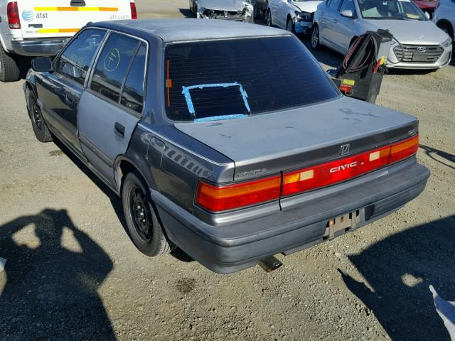 1HGED3643LL027008 - 1990 HONDA CIVIC DX GRAY photo 3