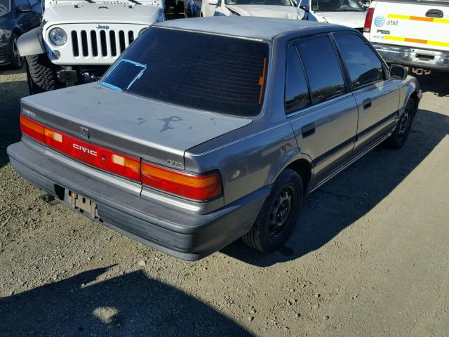 1HGED3643LL027008 - 1990 HONDA CIVIC DX GRAY photo 4