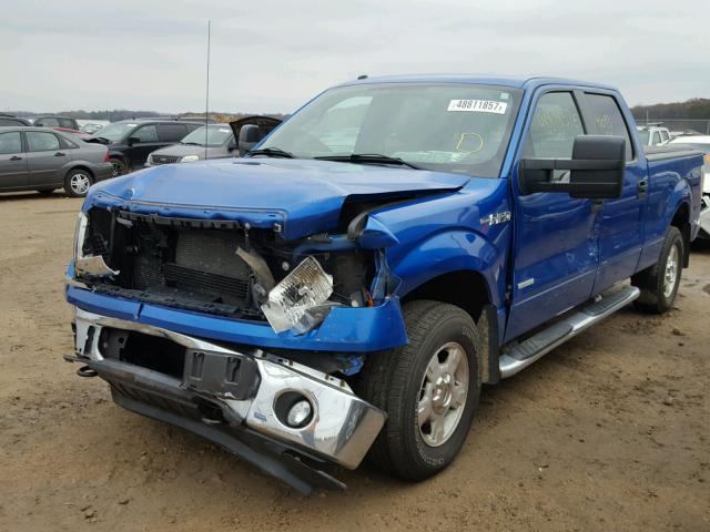 1FTFW1ET7BFB72429 - 2011 FORD F150 SUPER BLUE photo 2