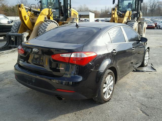 KNAFX4A83E5081343 - 2014 KIA FORTE EX BLACK photo 4