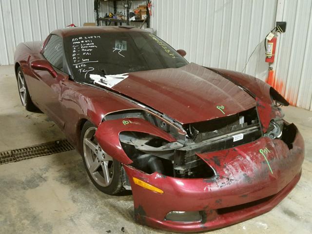 1G1YY26U565101749 - 2006 CHEVROLET CORVETTE MAROON photo 1