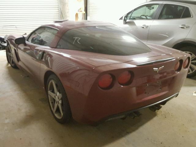 1G1YY26U565101749 - 2006 CHEVROLET CORVETTE MAROON photo 3