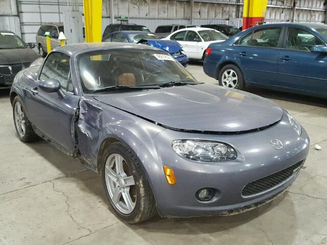 JM1NC26F980156215 - 2008 MAZDA MX-5 MIATA BLACK photo 1